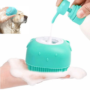 Brush Pet - Escova de banho para limpeza de cães e gatos